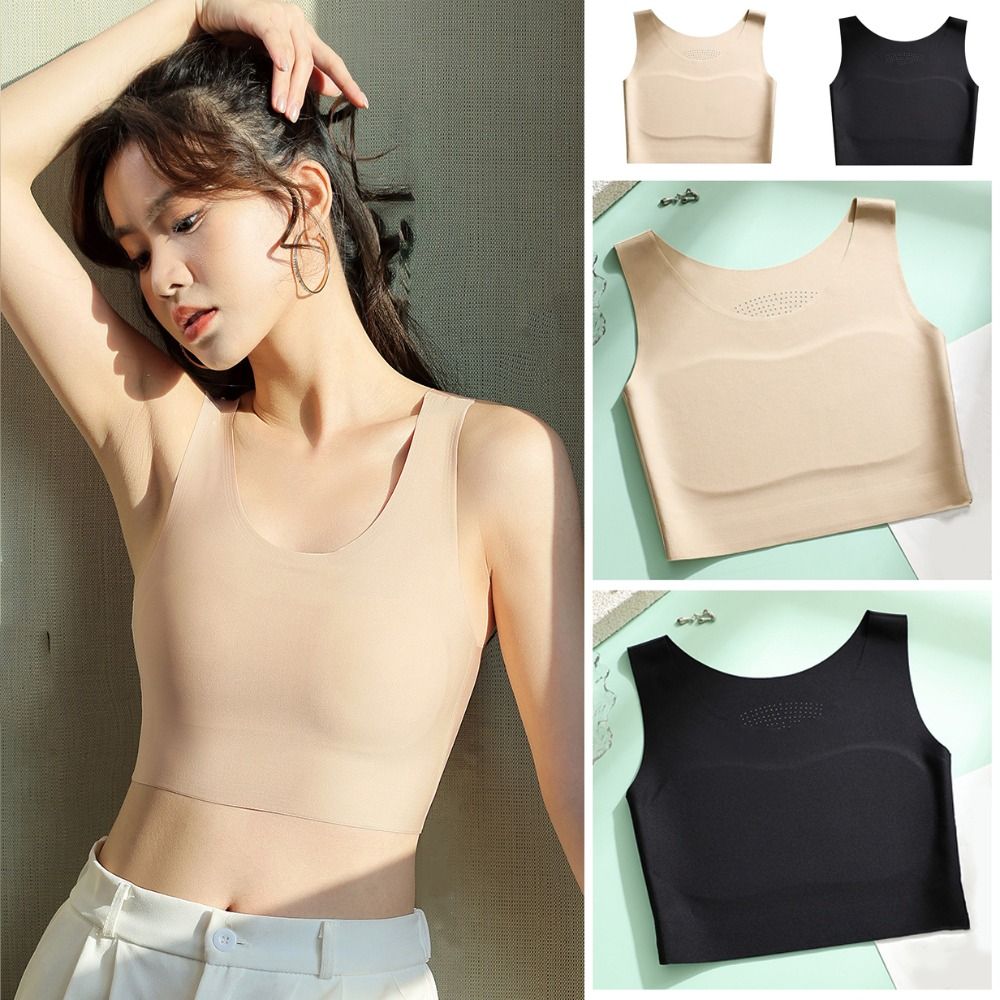 Minimizer Bra Women - Soutien-gorge bustier sans couture en soie