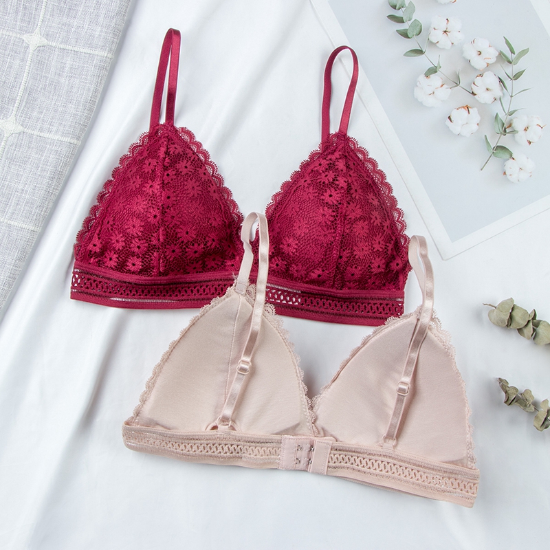 Underwire Bra Padded - Soutien-gorge Sexy en dentelle florale pour